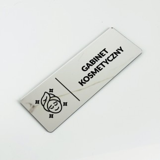 VERSPIEGELTES INFORMATIONSSCHILD „KOSMETIKSTUDIO“