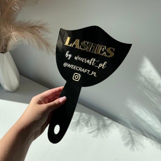 PERSONALISIERTER HANDSPIEGEL LASHES MIT INSTAGRAM-NAME