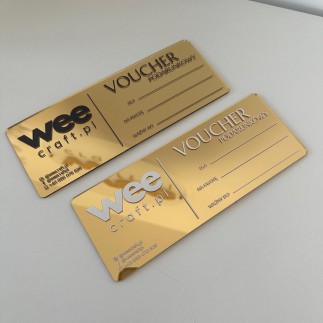 PREMIUM-GUTSCHEIN AUS ACRYL MIT UV-DRUCK IN WEISS