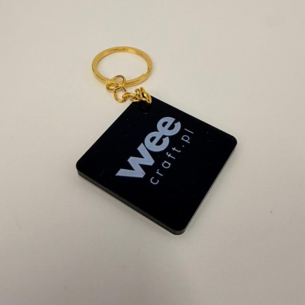 UV-GEDRUCKTE SCHLÜSSELANHÄNGER MIT LOGO – QUADRAT