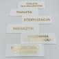 TABLICZKA Z OPISEM POMIESZCZENIA - 20x7cm - 3D