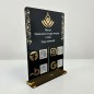 SCHILD MIT VIER QR-CODES A4