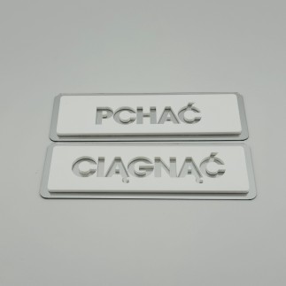 TABLICZKI - CIĄGNĄĆ/PCHAĆ