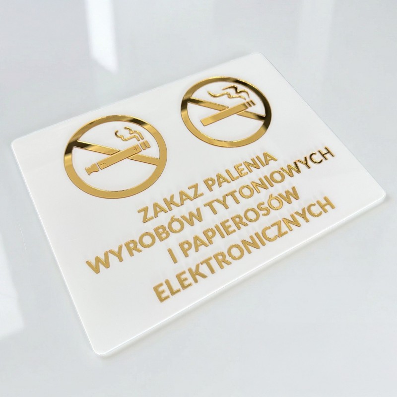 3D-INFORMATIONSSCHILD RAUCHEN / E-ZIGARETTEN VERBOTEN