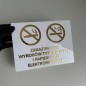 3D-INFORMATIONSSCHILD RAUCHEN / E-ZIGARETTEN VERBOTEN