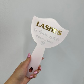 PERSONALISIERTER HANDSPIEGEL LASHES MIT INSTAGRAM-NAME