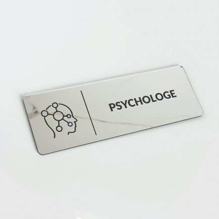 VERSPIEGELTES INFORMATIONSSCHILD „PSYCHOLOGE“