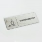VERSPIEGELTES INFORMATIONSSCHILD „MASSAGERAUM“ VERSPIEGELTES INFORMATIONSSCHILD „MASSAGERAUM“