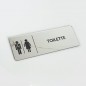 VERSPIEGELTES INFORMATIONSSCHILD „TOILETTE“ VERSPIEGELTES INFORMATIONSSCHILD „TOILETTE“