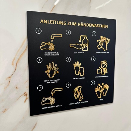 3D-INFORMATIONSSCHILD „SO WÄSCHT MAN DIE HÄNDE RICHTIG“