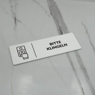 INFORMATIONSSCHILD BITTE KLINGELN