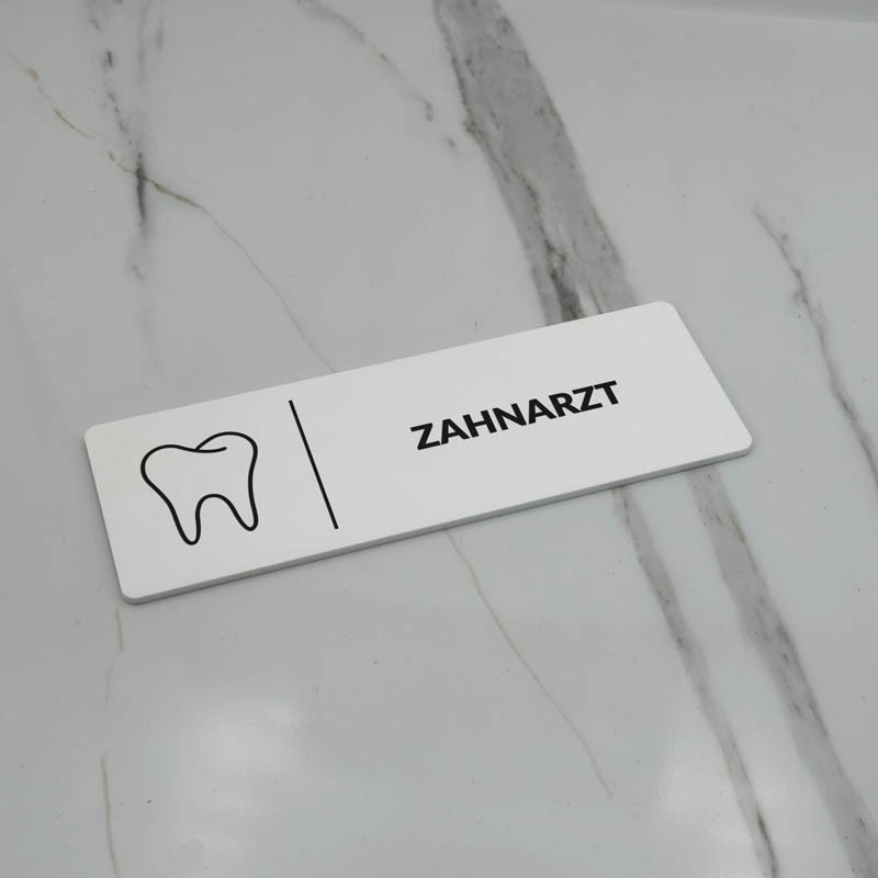 INFORMATIONSSCHILD ZAHNARZT