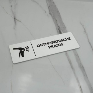 INFORMATIONSSCHILD ORTHOPÄDISCHE PRAXIS