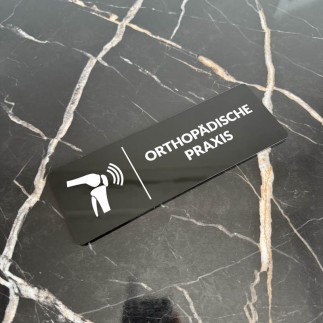 INFORMATIONSSCHILD ORTHOPÄDISCHE PRAXIS