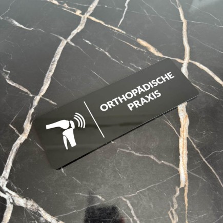 INFORMATIONSSCHILD ORTHOPÄDISCHE PRAXIS