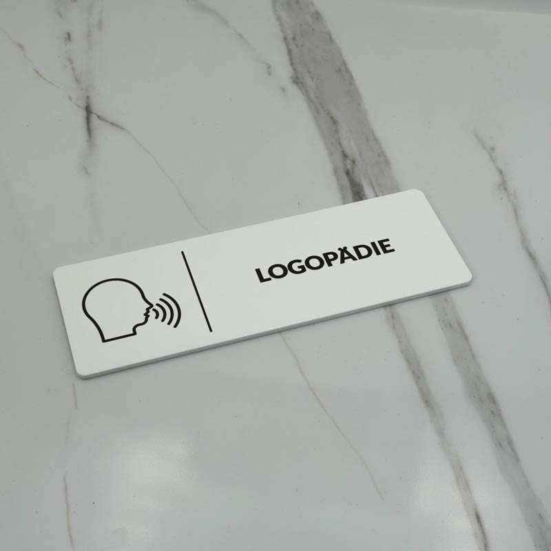 INFORMATIONSSCHILD LOGOPÄDIE