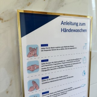 A4-WANDRAHMEN MIT SPIEGELRAHMEN