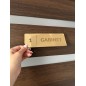 SCHILD MIT RAUMBESCHREIBUNG – 20 × 7 cm – GRAVUR