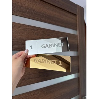 SCHILD MIT RAUMBESCHREIBUNG – 20 × 7 cm – GRAVUR