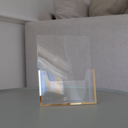 A5-AUFSTELLER FÜR FLYER MIT SPIEGELRAHMEN