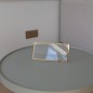 VOUCHER-AUFSTELLER MIT SPIEGELRAHMEN