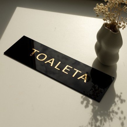 TABLICZKA Z OPISEM POMIESZCZENIA - 30x9cm - 3D