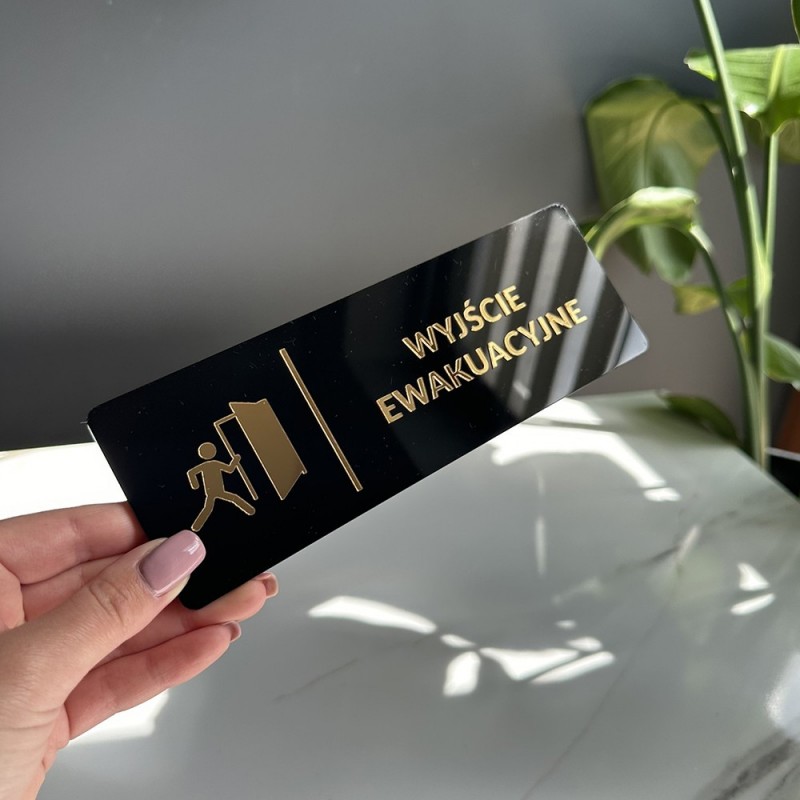 TABLICZKA INFORMACYJNA WYJŚCIE EWAKUACYJNE - 3D
