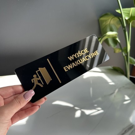 TABLICZKA INFORMACYJNA WYJŚCIE EWAKUACYJNE - 3D