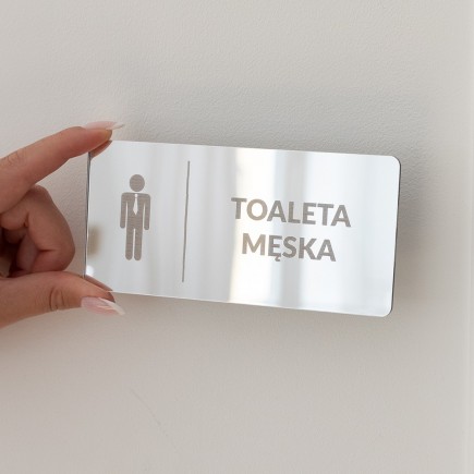 INFORMATIONSSCHILD „HERRENTOILETTE“ – GRAVUR