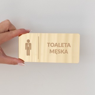 INFORMATIONSSCHILD „HERRENTOILETTE“ – GRAVUR