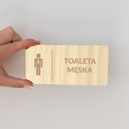 INFORMATIONSSCHILD „HERRENTOILETTE“ – GRAVUR