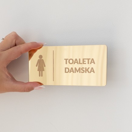 INFORMATIONSSCHILD „DAMENTOILETTE“ – GRAVUR