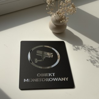 TABLICZKA INFORMACYJNA OBIEKT MONITOROWANY - 3D