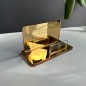SPIEGELNDER VISITENKARTENHALTER IN GOLD