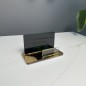 EXKLUSIVER VISITENKARTENHALTER IN SCHWARZ-GOLD