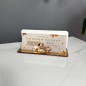 EXKLUSIVER VOUCHERHALTER IN WEISS-GOLD