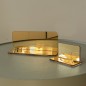 EXKLUSIVES SET AUS VOUCHERHALTER UND VISITENKARTENHALTER IN GOLDENER SPIEGELOPTIK