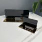 EXKLUSIVES SET AUS VOUCHERHALTER UND VISITENKARTENHALTER IN SCHWARZ-GOLD EXKLUSIVES SET AUS VOUCHERHALTER UND VISITENKARTENHALTER IN SCHWARZ-GOLD