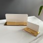 EXKLUSIVES SET AUS VOUCHERHALTER UND VISITENKARTENHALTER IN WEISS-GOLD EXKLUSIVES SET AUS VOUCHERHALTER UND VISITENKARTENHALTER IN WEISS-GOLD