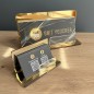 EXKLUSIVES SET AUS VOUCHERHALTER UND VISITENKARTENHALTER IN GOLDENER SPIEGELOPTIK