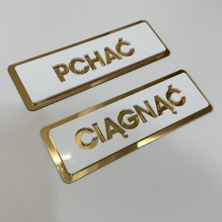 TABLICZKI - CIĄGNĄĆ/PCHAĆ