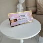 VOUCHER-AUFSTELLER MIT SPIEGELRAHMEN