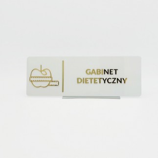 TABLICZKA GABINET DIETETYCZNY - 3D