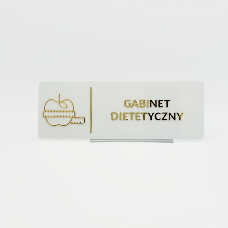TABLICZKA GABINET DIETETYCZNY - 3D
