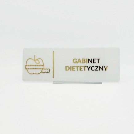 TABLICZKA GABINET DIETETYCZNY - 3D
