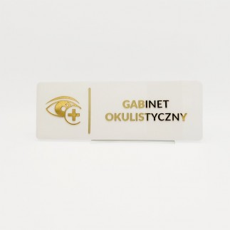 TABLICZKA GABINET OKULISTYCZNY - 3D