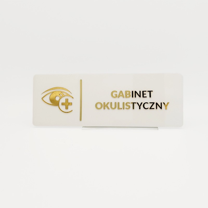 TABLICZKA GABINET OKULISTYCZNY - 3D