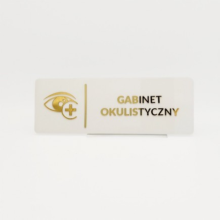 TABLICZKA GABINET OKULISTYCZNY - 3D