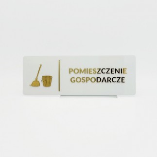 TABLICZKA POMIESZCZENIE GOSPODARCZE - 3D