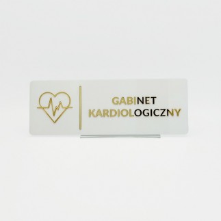 TABLICZKA GABINET KARDIOLOGICZNY - 3D